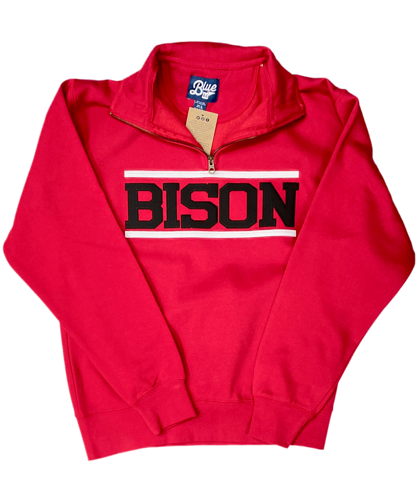 Adult Never Try Twill Bison Red 1/4 Zip