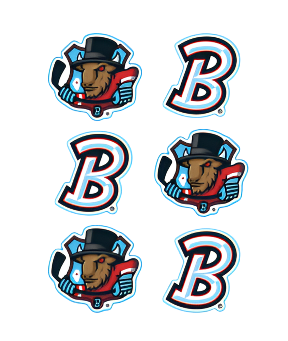 Bison Face Decals