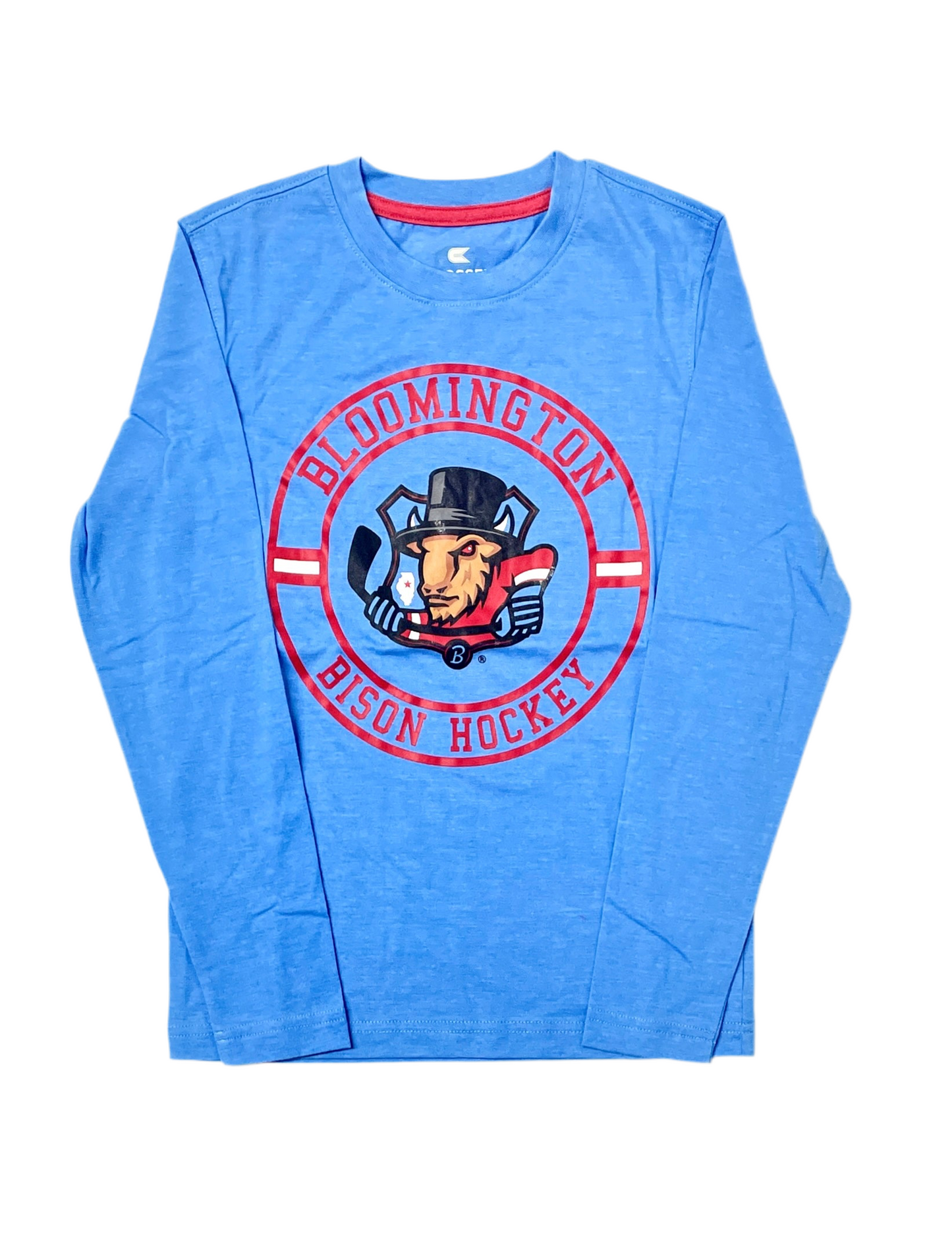 Youth Bison Todd Blue LS T