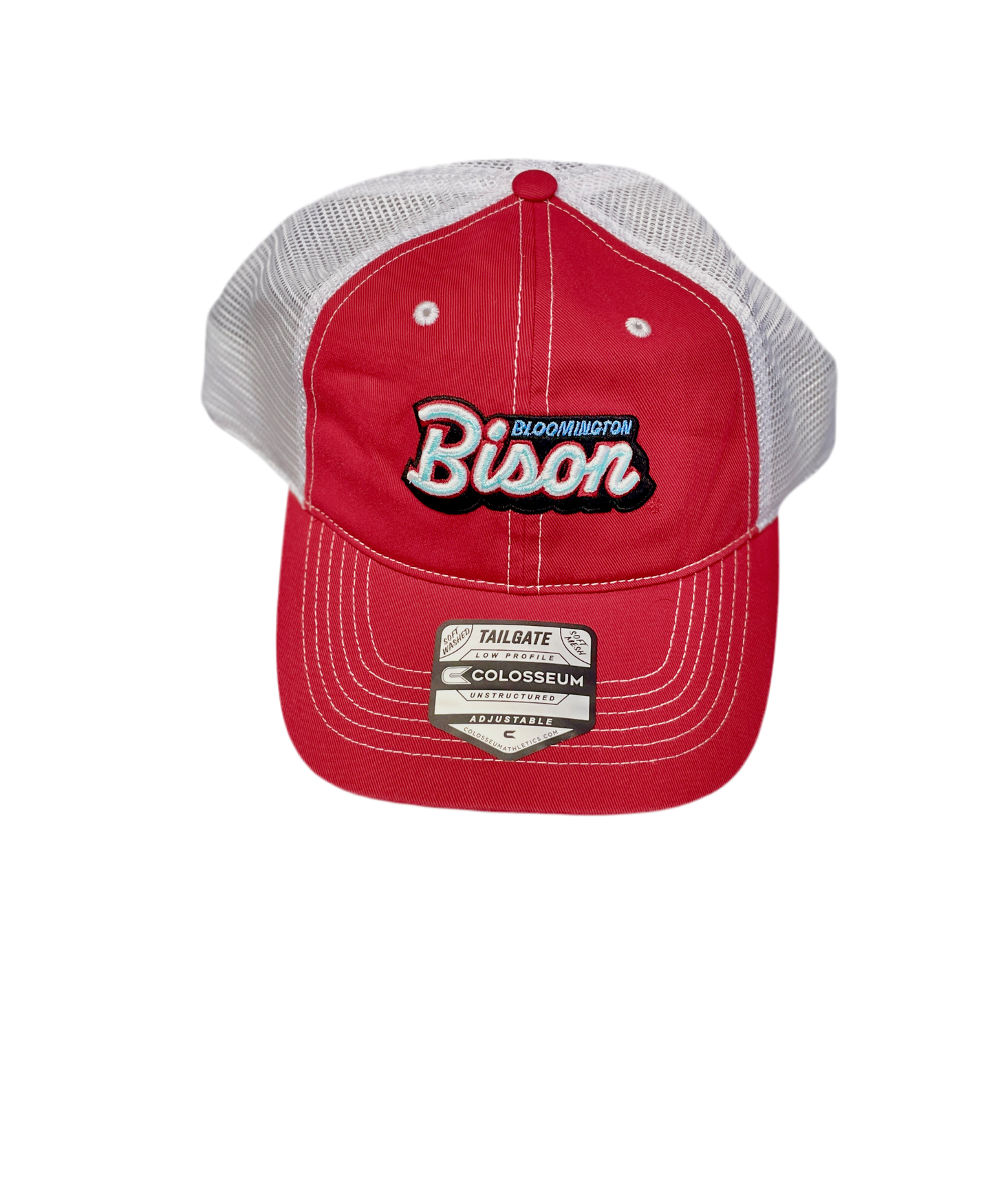 Bison Red|White Trucker Hat