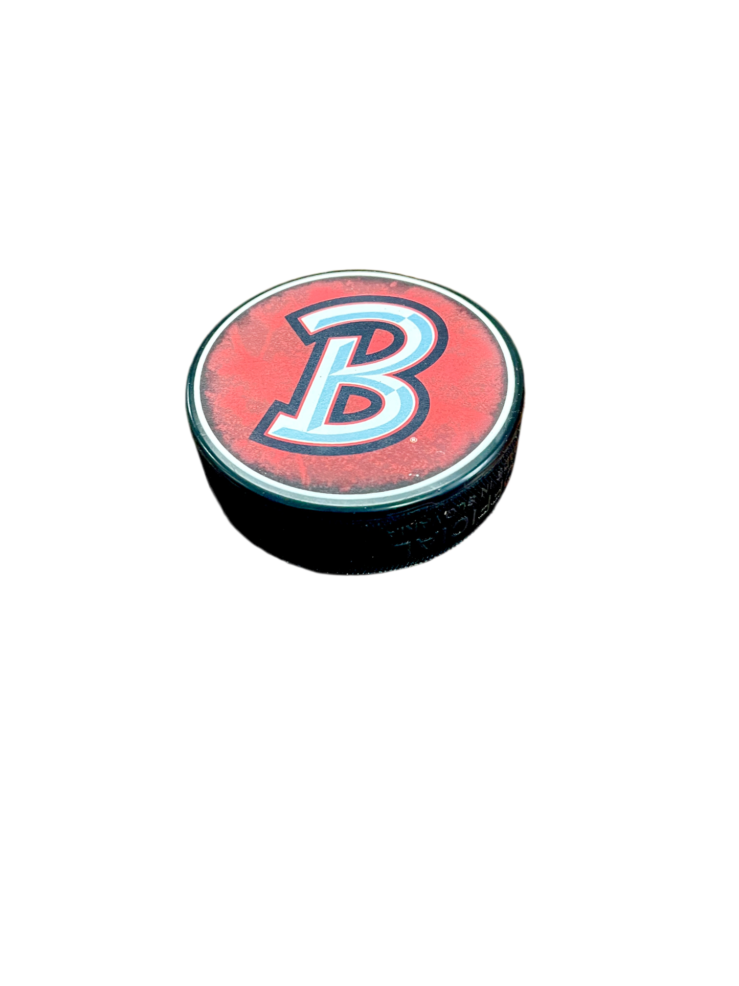 Red B Bison Puck