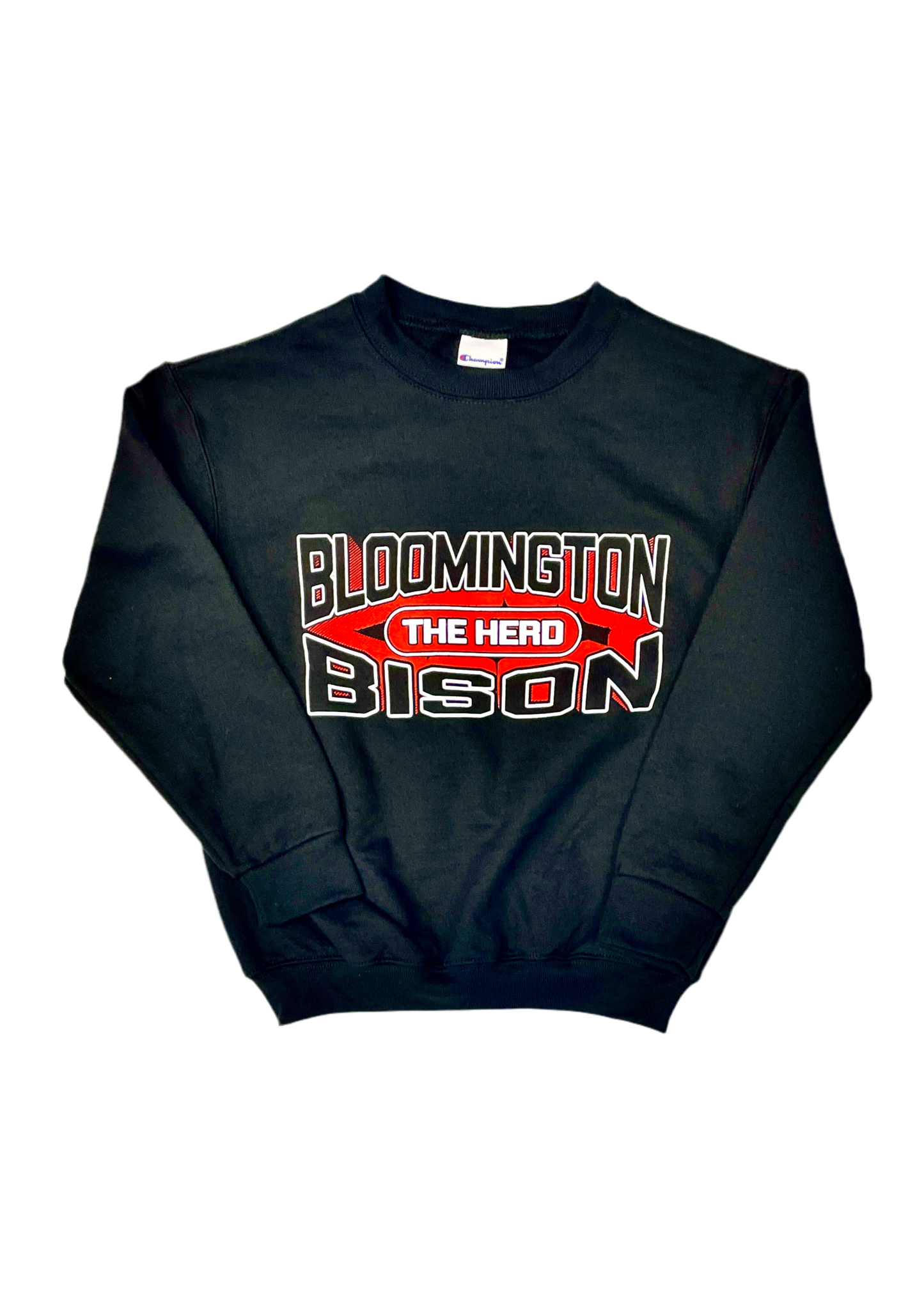Youth Black Powerblend Crewneck