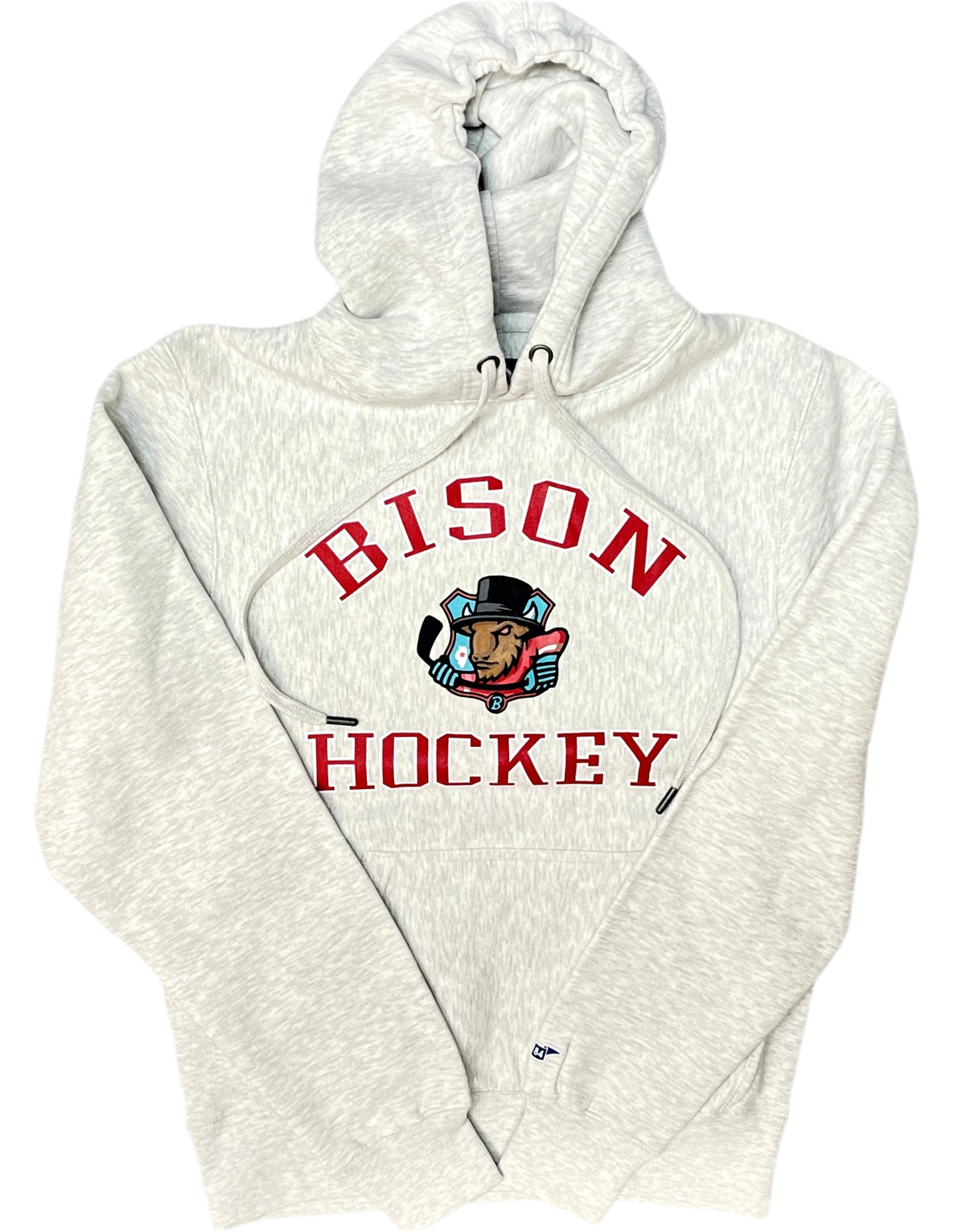 Adult Bison Cross Grain Hoodie
