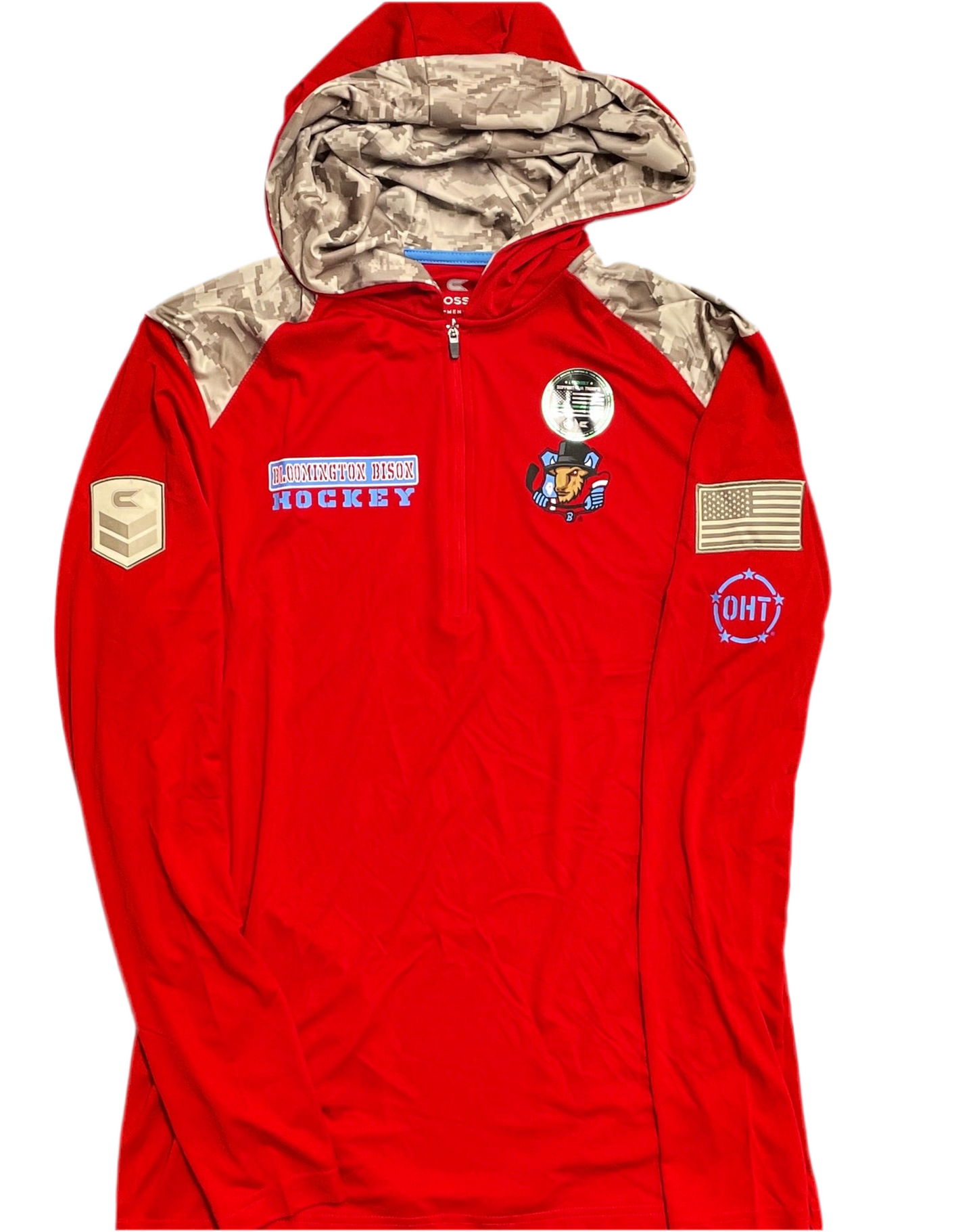 Adult Bison OHT MOS 1/4 Zip Windshirt