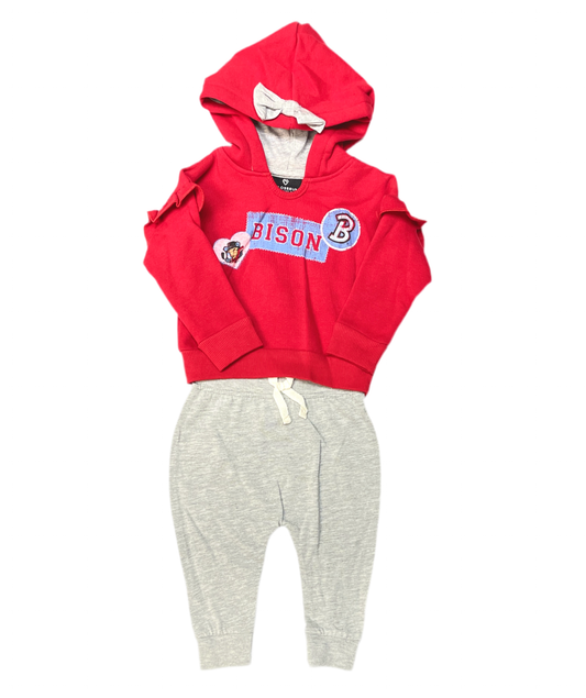 Toddler Girls Heart Patch Set