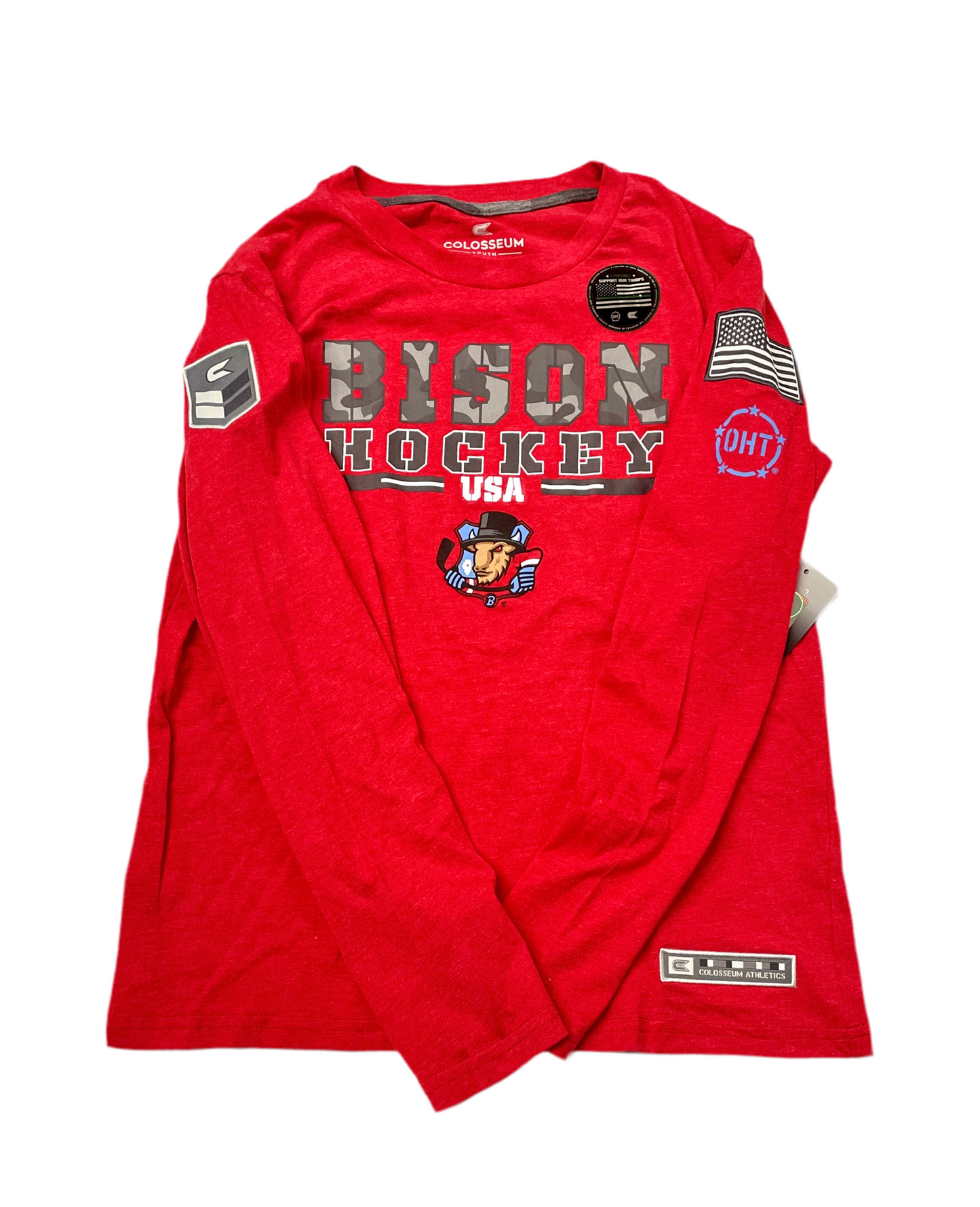 Youth Long Sleeve Bison OHT Oorah T