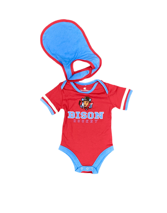Infant Bison Gift Onesie & Bib set