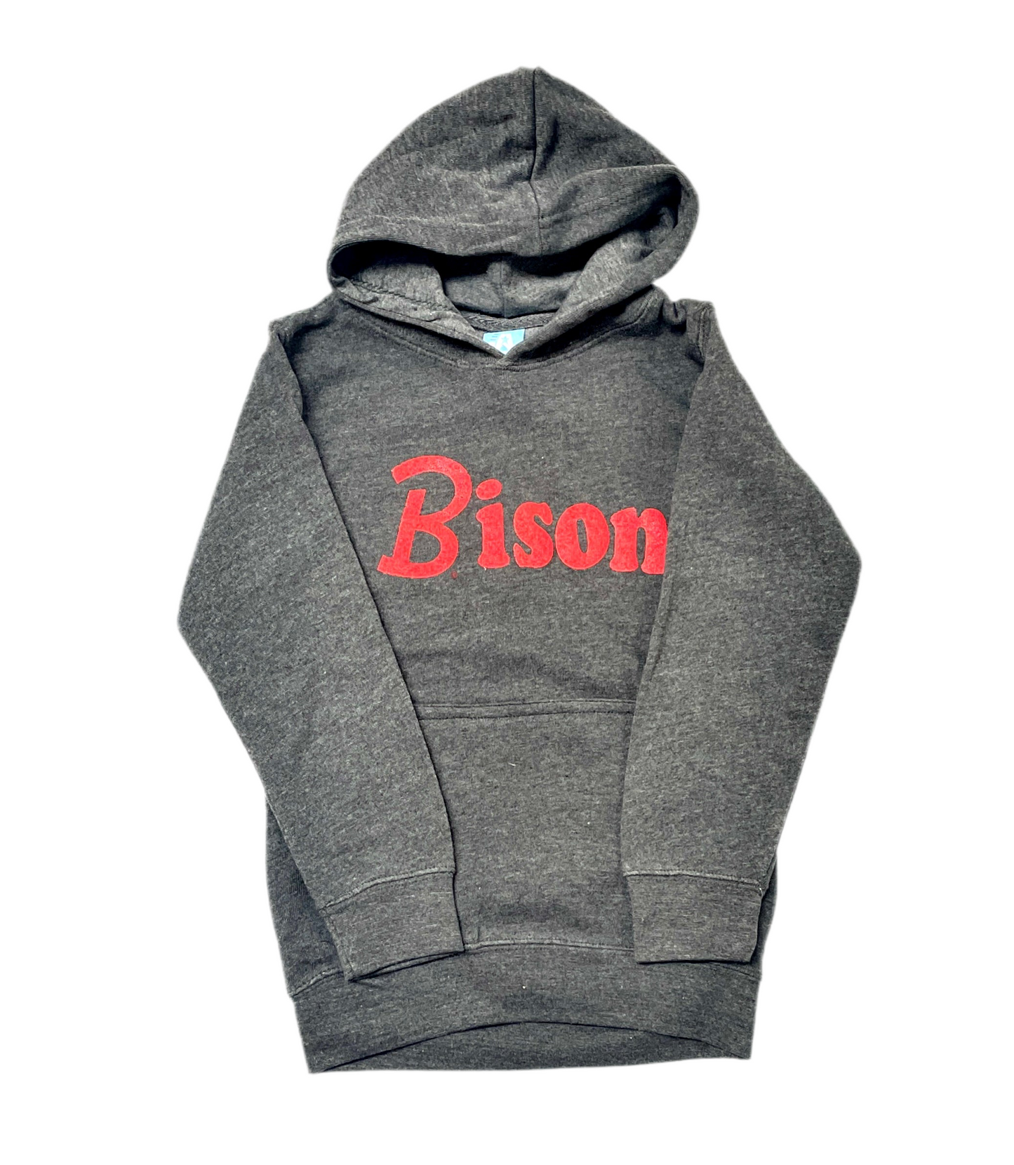 Youth Grey Bison Hoodie