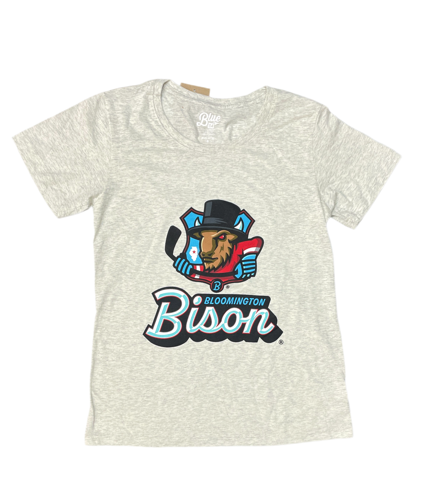 Adult Oatmeal Bison Mascot T