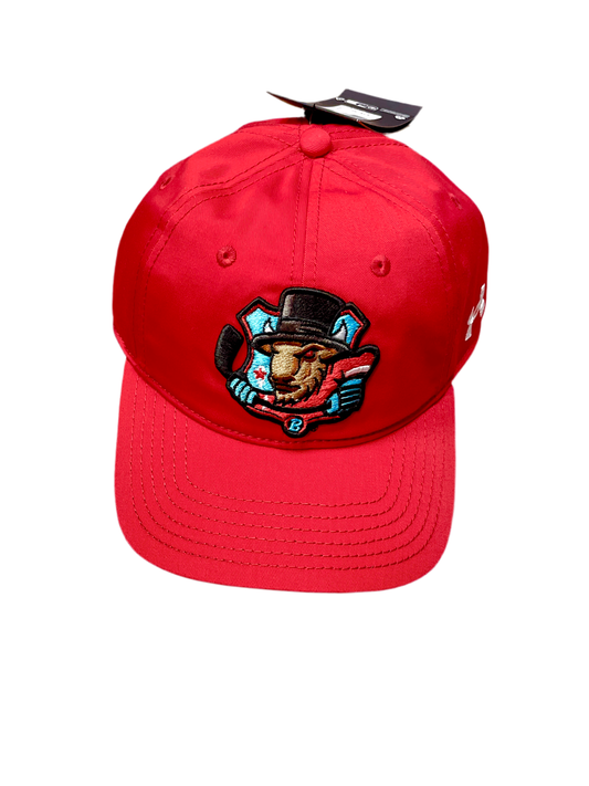 Red Big Logo Buckle Hat