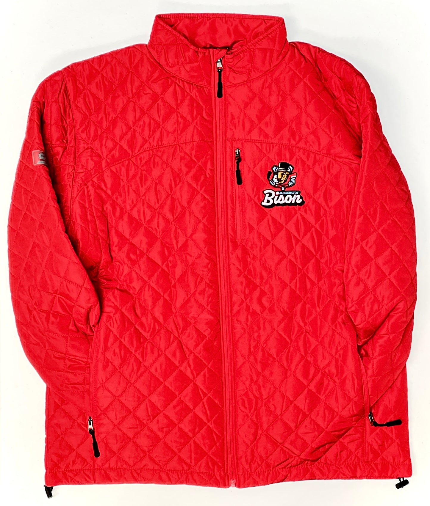 Adult Bison Top Red Puffer Jacket