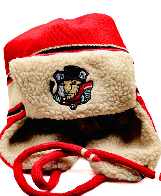 Red N’ Tan Ear Flap Hat