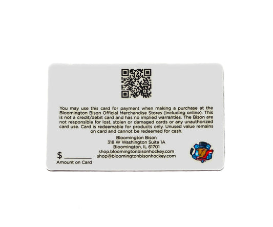 Merchandise Gift Card