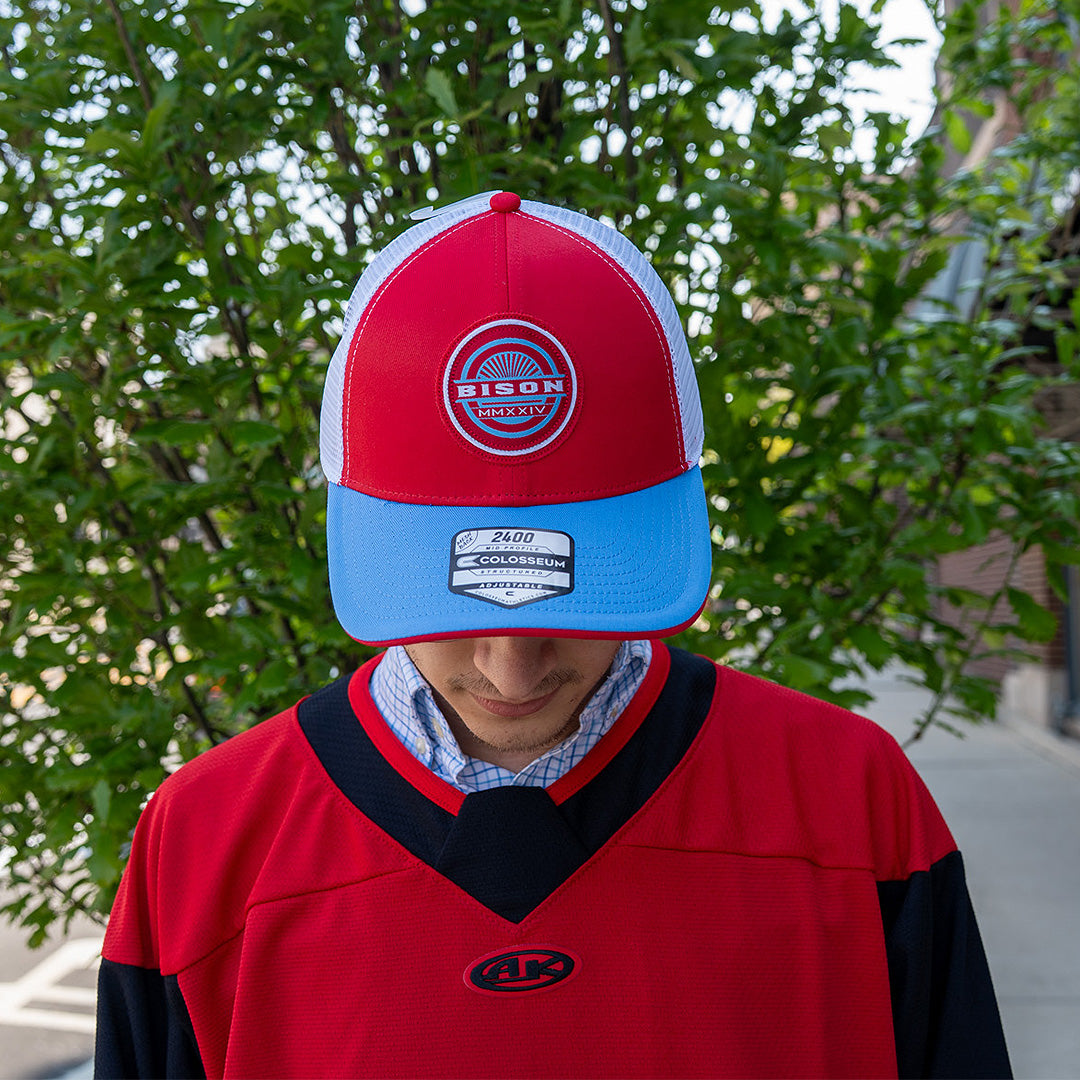Bison Red/Blue Rabi Hat