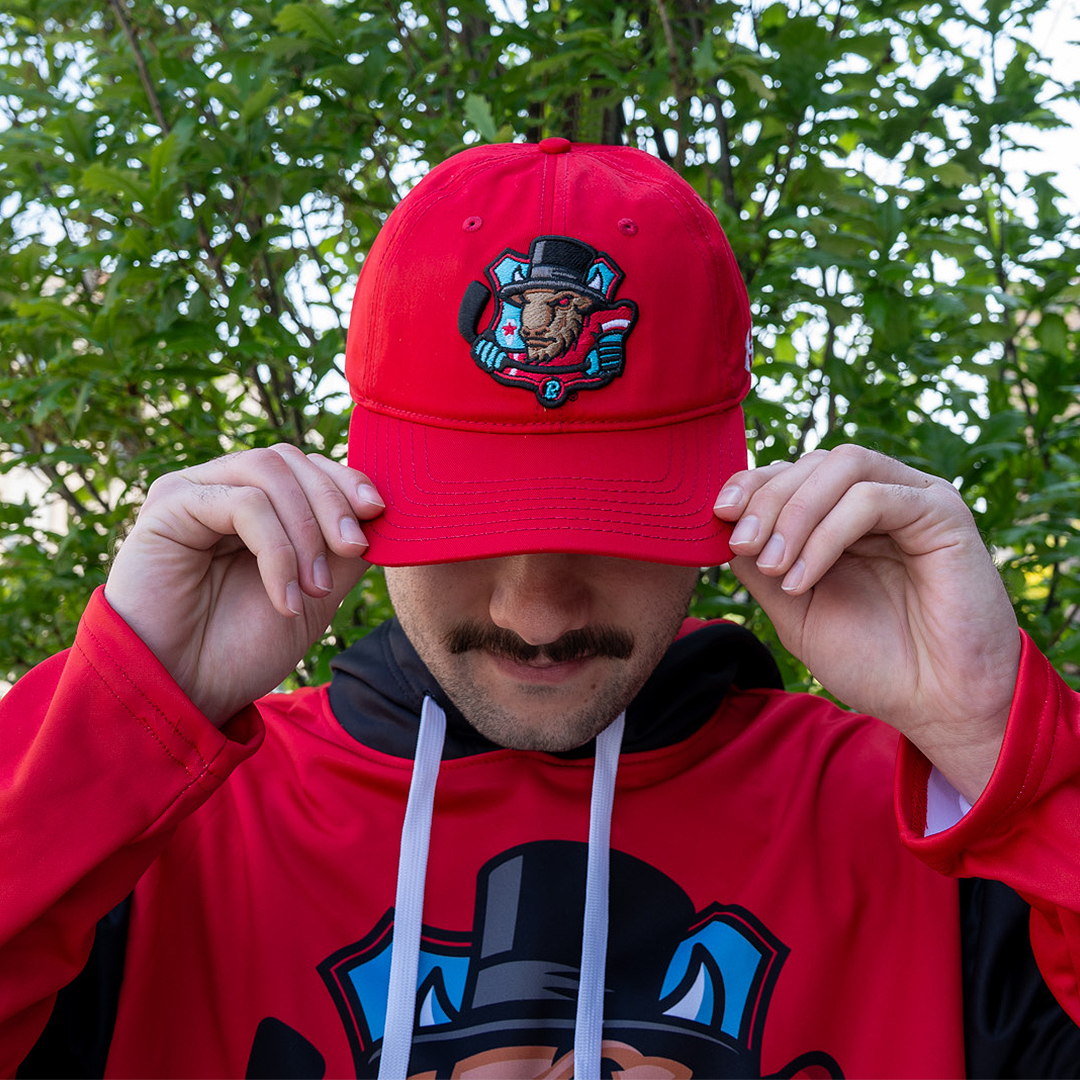 Red Big Logo Buckle Hat