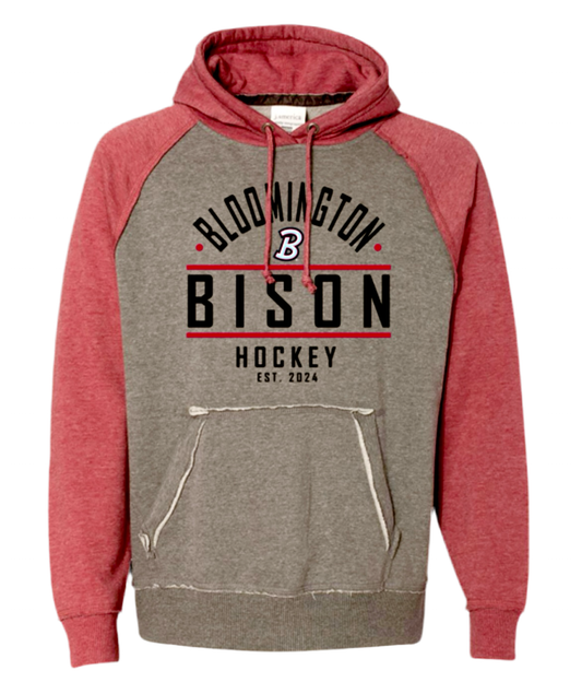 Adult Bison Simply Red Hoodie