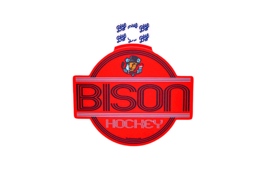 Fun Bison Stripes Sticker