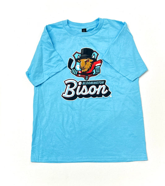 Youth Basic Sky Logo T