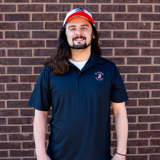Adult Black Bison Hockey Polo