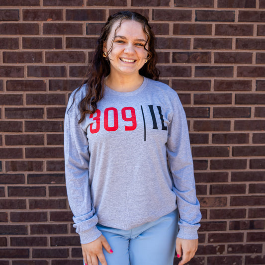 Adult Grey Bison 309|IL Long Sleeve T