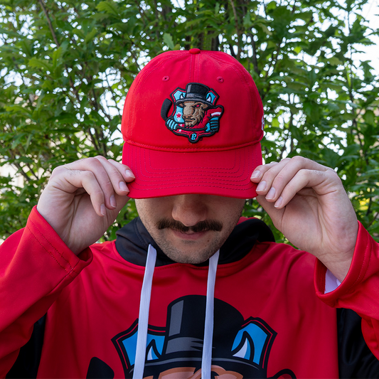 Red Big Logo Buckle Hat